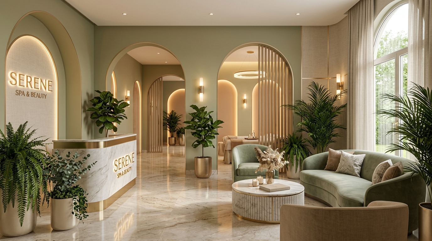 Ava's Glow Studio Luxury Salon Interior